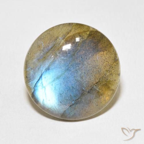 15.68ct Natural Multicolor Labradorite, Round, Translucent