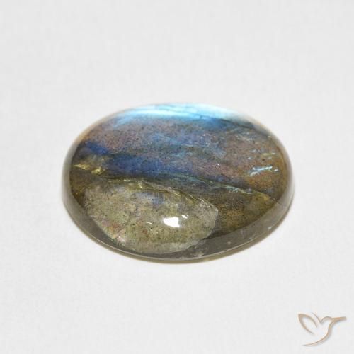 Labradorite Gemstone in 19 mm (calibrated) Size for Sale, Labradorite Stone in Multicolor Color