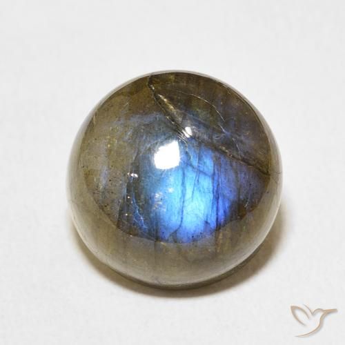 13.51ct Natural Multicolor Labradorite, Round, Translucent