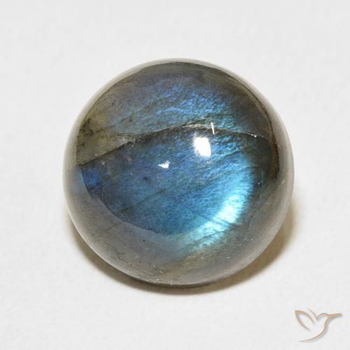 13.14ct Natural Multicolor Labradorite, Round, Translucent
