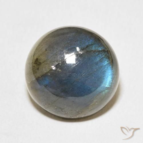 13.14 ct Multicolor Labradorite Stone, Natural Labradorite in Round Cabochon Shape for Sale