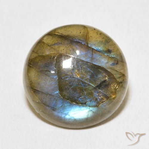 12.33ct Natural Multicolor Labradorite, Round, Translucent