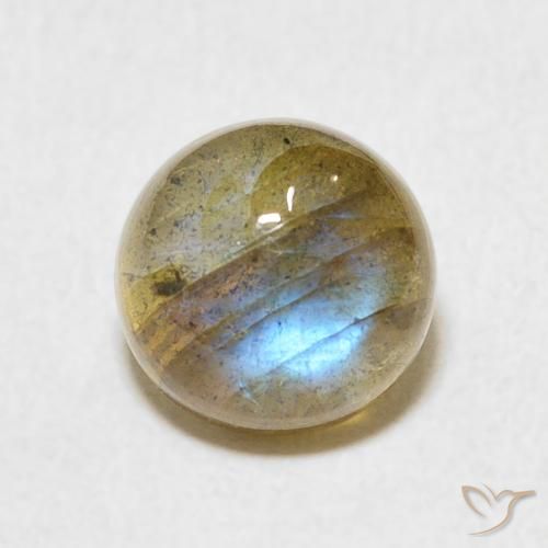 2.54ct Natural Multicolor Labradorite, Round, Translucent