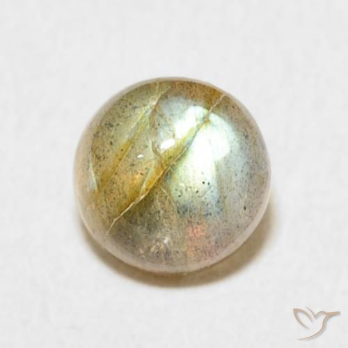 1.66ct Natural Multicolor Labradorite, Round, Translucent