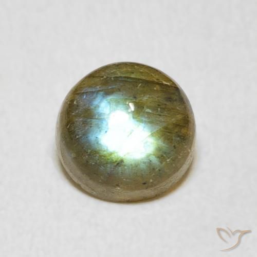 1.77ct Natural Multicolor Labradorite, Round, Translucent