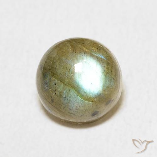 1.86ct Natural Multicolor Labradorite, Round, Translucent