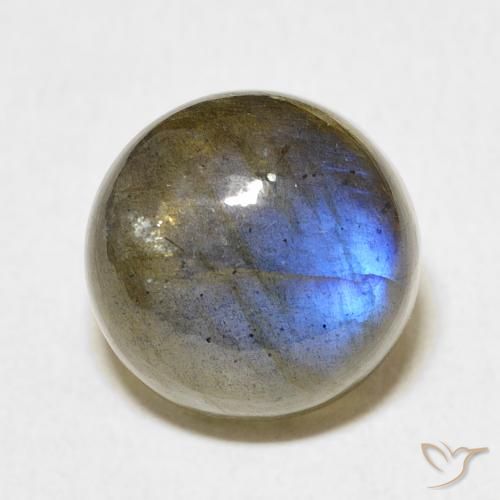 8.22ct Natural Multicolor Labradorite, Round, Translucent