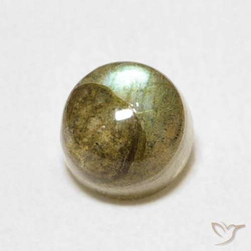 1.34ct Natural Multicolor Labradorite, Round, Translucent