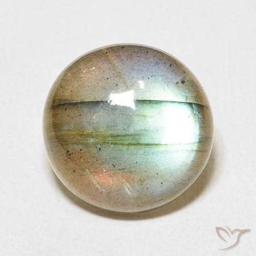 8.34ct Natural Multicolor Labradorite, Round, Translucent