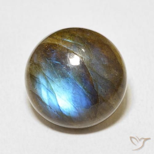 8.51ct Natural Multicolor Labradorite, Round, Translucent