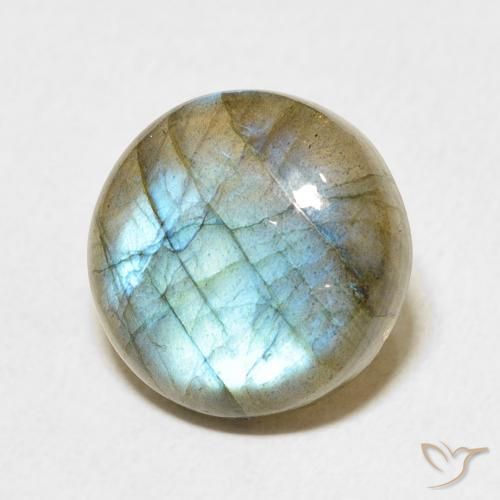 7.25ct Natural Multicolor Labradorite, Round, Translucent