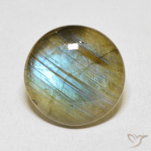 7.10ct Natural Multicolor Labradorite, Round, Translucent