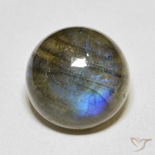 12.91ct Natural Multicolor Labradorite, Round, Translucent
