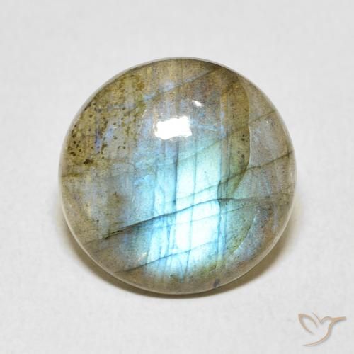 6.38ct Natural Multicolor Labradorite, Round, Translucent