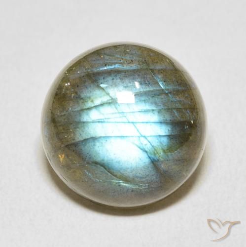 12.56ct Natural Multicolor Labradorite, Round, Translucent