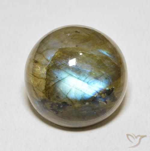 15.88ct Natural Multicolor Labradorite, Round, Translucent
