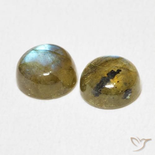 Labradorite Gemstones in 6 mm (calibrated) Size for Sale, Labradorite Stones in Multicolor Color