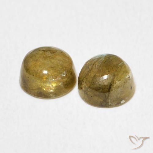 Labradorite Gemstones in 5.2 mm Size for Sale, Labradorite Stones in Multicolor Color