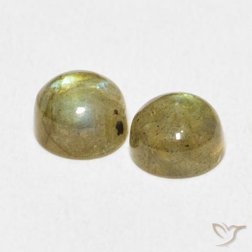 Labradorite Gemstones in 6 mm (calibrated) Size for Sale, Labradorite Stones in Multicolor Color