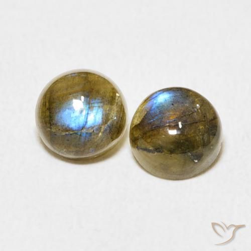 2.08ctw Natural Multicolor Labradorite, Round, Translucent