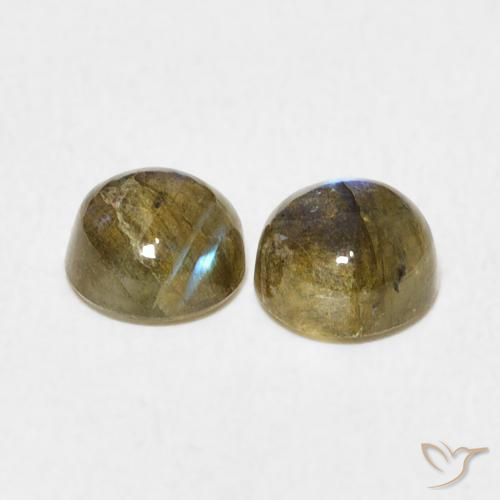Labradorite Gemstones in 6 mm (calibrated) Size for Sale, Labradorite Stones in Multicolor Color