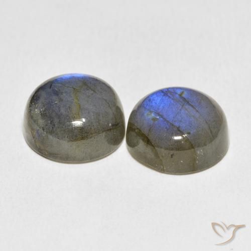 Labradorite Gemstones in 12 mm (calibrated) Size for Sale, Labradorite Stones in Multicolor Color