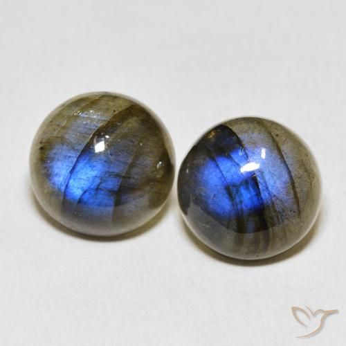 13.86ctw Natural Multicolor Labradorite, Round, Translucent