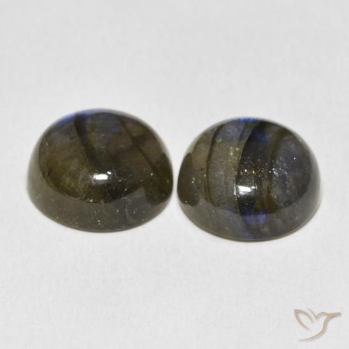Labradorite Gemstones in 12 mm (calibrated) Size for Sale, Labradorite Stones in Multicolor Color
