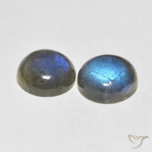 Labradorite Gemstones in 12 mm (calibrated) Size for Sale, Labradorite Stones in Multicolor Color