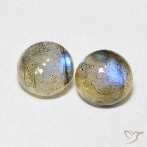 3.02ctw Natural Multicolor Labradorite, Round, Translucent