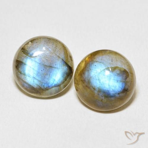 11.18ctw Natural Multicolor Labradorite, Round, Translucent