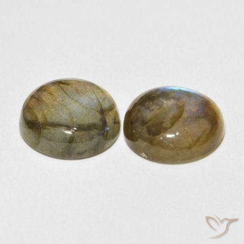 Labradorite Gemstones in 12 mm (calibrated) Size for Sale, Labradorite Stones in Multicolor Color