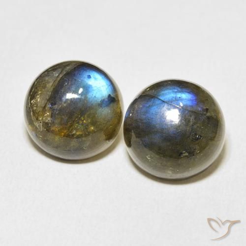 15.47ctw Natural Multicolor Labradorite, Round, Translucent