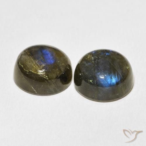 Labradorite Gemstones in 12 mm (calibrated) Size for Sale, Labradorite Stones in Multicolor Color