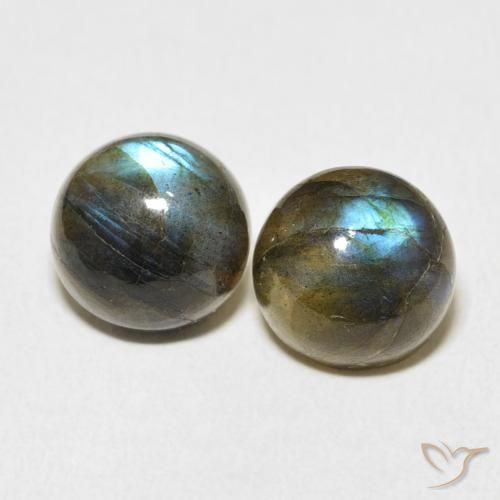 9.31ctw Natural Multicolor Labradorite, Round, Translucent