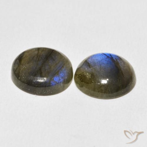Labradorite Gemstones in 13 mm (calibrated) Size for Sale, Labradorite Stones in Multicolor Color