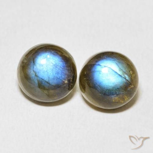 7.35ctw Natural Multicolor Labradorite, Round, Translucent