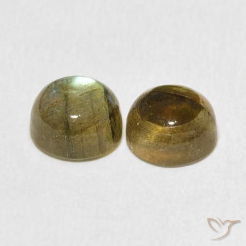Labradorite Gemstones in 7 mm (calibrated) Size for Sale, Labradorite Stones in Multicolor Color