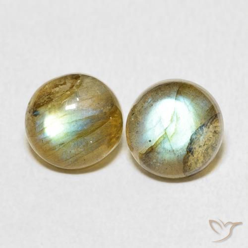 3.91ctw Natural Multicolor Labradorite, Round, Translucent