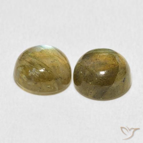 Labradorite Gemstones in 8 mm (calibrated) Size for Sale, Labradorite Stones in Multicolor Color