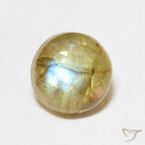 1.33ct Natural Multicolor Labradorite, Round, Translucent