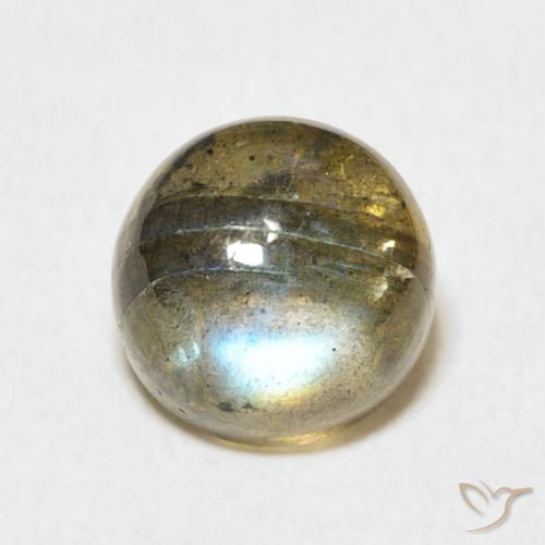 3.82ct Natural Multicolor Labradorite, Round, Translucent