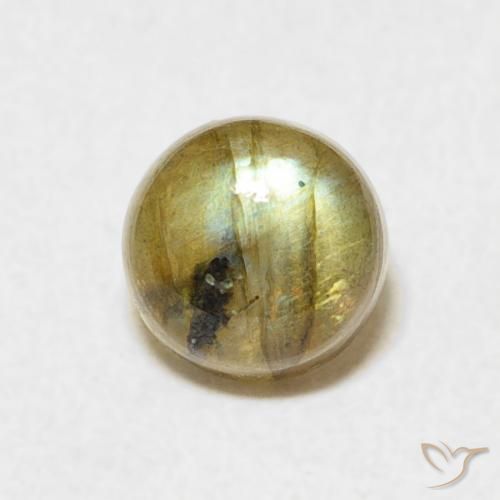 1.14ct Natural Multicolor Labradorite, Round, Translucent