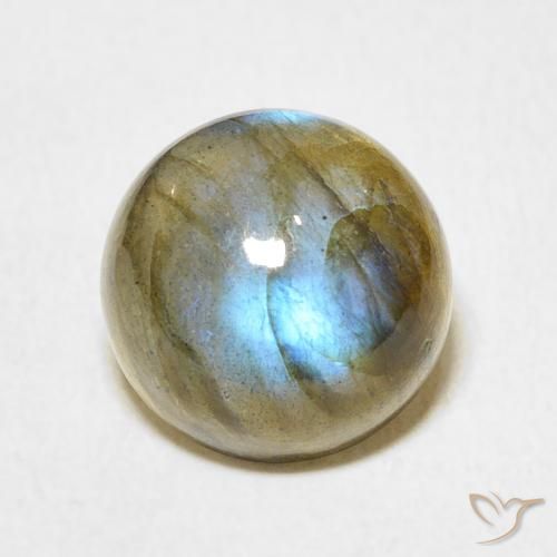 6.22ct Natural Multicolor Labradorite, Round, Translucent