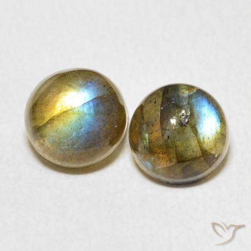 3.39ctw Natural Multicolor Labradorite, Round, Translucent