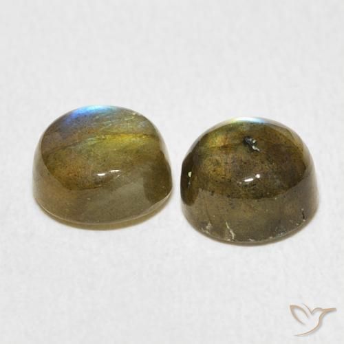Labradorite Gemstones in 7 mm (calibrated) Size for Sale, Labradorite Stones in Multicolor Color