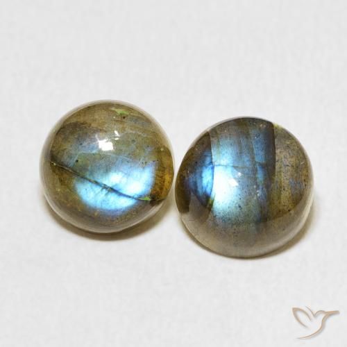 4.77ctw Natural Multicolor Labradorite, Round, Translucent