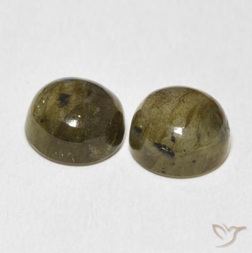 Labradorite Gemstones in 9 mm (calibrated) Size for Sale, Labradorite Stones in Multicolor Color