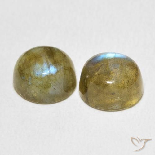 Labradorite Gemstones in 9 mm (calibrated) Size for Sale, Labradorite Stones in Multicolor Color