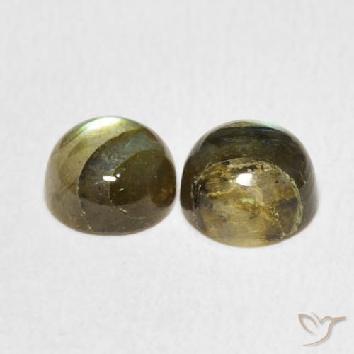 Labradorite Gemstones in 7.5 mm (calibrated) Size for Sale, Labradorite Stones in Multicolor Color